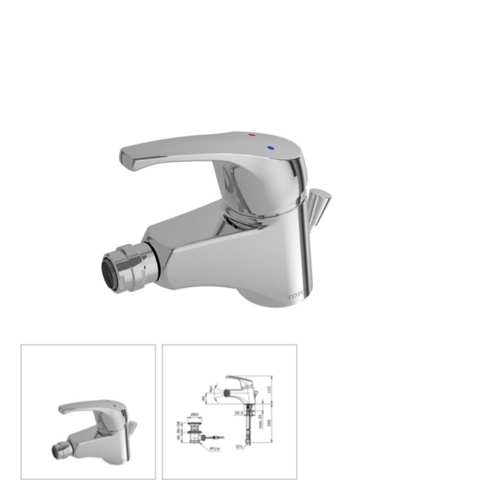 Toto Tx301Bb Kran Bidet Panas Dingin/Tx 301Bb Keran Bidet Spray Toilet