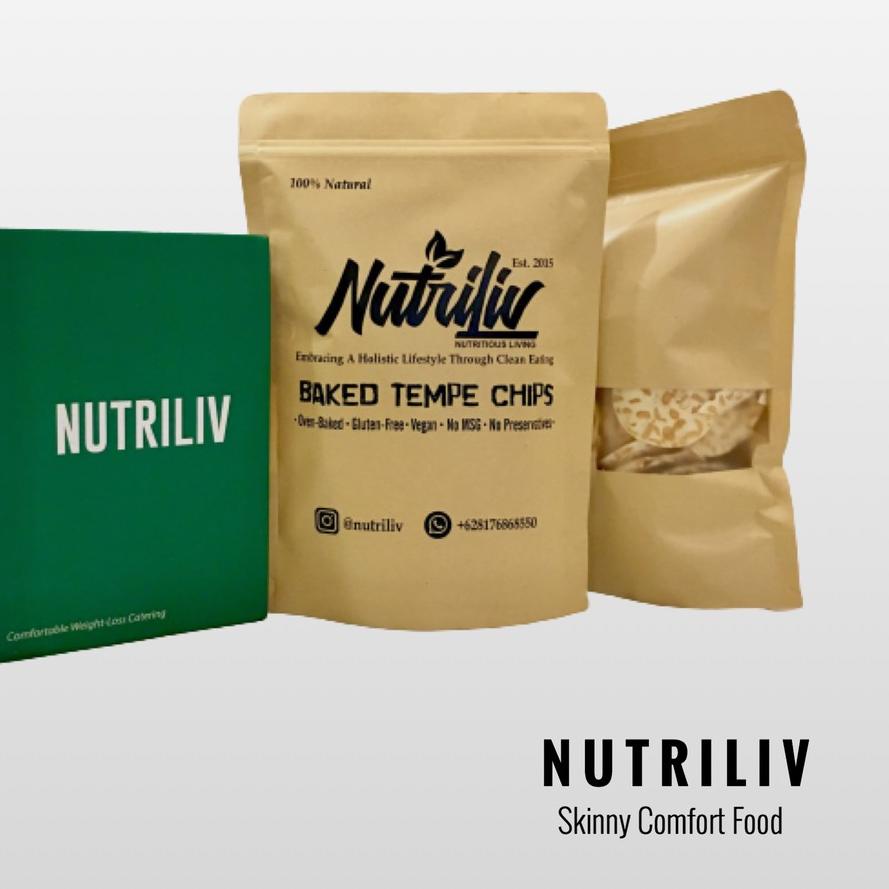 

♦ 3 Bungkus Nutriliv Baked Tempe Chips Keripik Tempe Panggang ❆