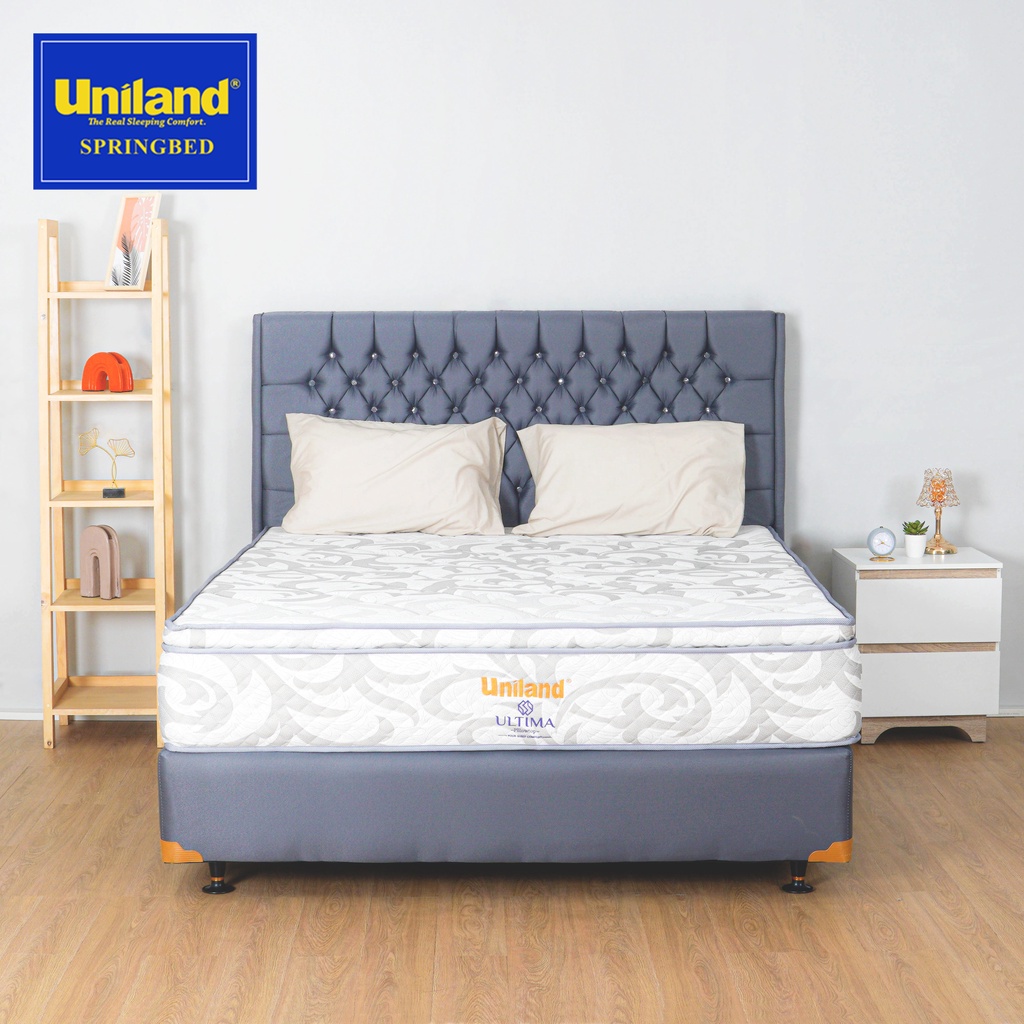 Uniland Springbed Ultima Pillowtop Fullset - Kasur Spring Bed Fullset