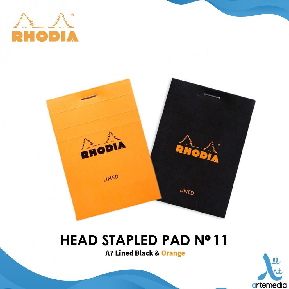 

Buku Catatan Rhodia A7 Lined Head Stapled Pad N11 Notepad