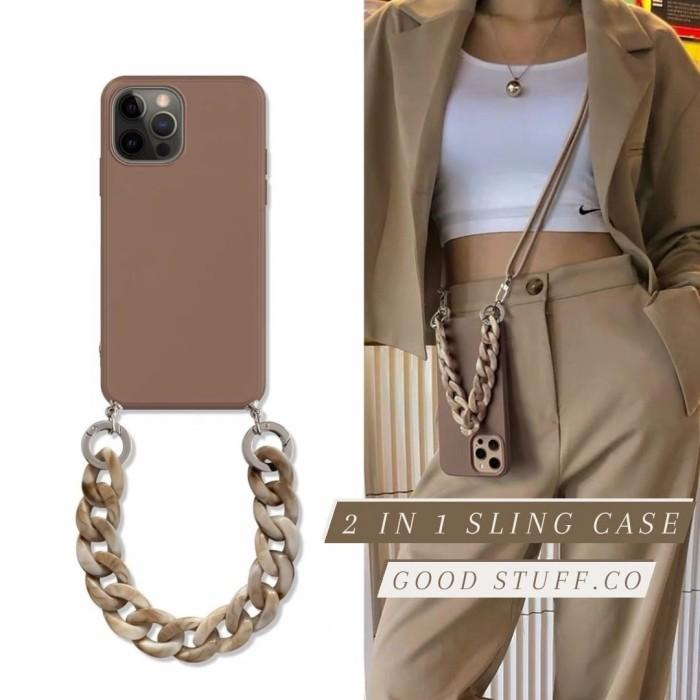 

Terlaris 2 In 1 Sling Case Casing Tali Rantai Panjang Nagita Iphone 12 Pro Max