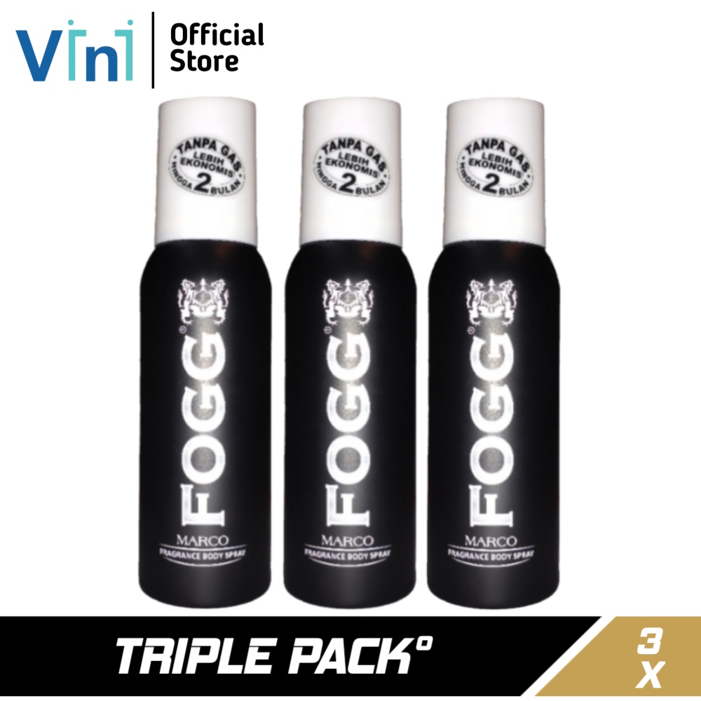 TRIPLE PACK - FOGG Perfume Bodyspray MARCO 120mL