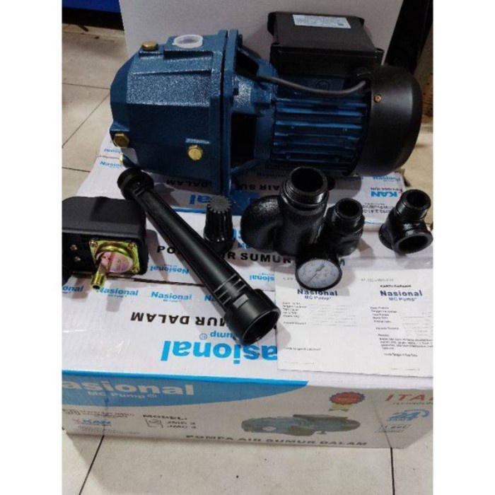 pompa air jetpump nasional mc JMC 4 - 1 set komplit jet pump 40 meter