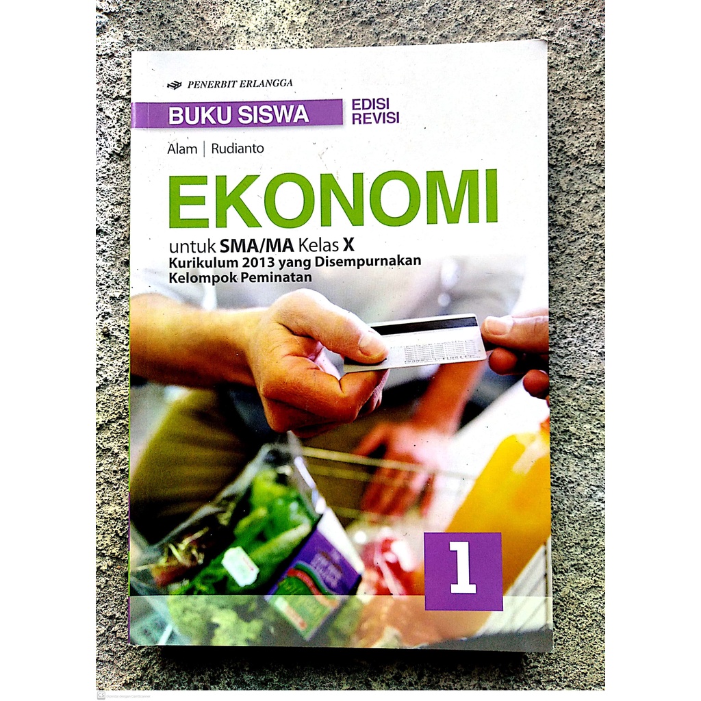 buku ekonomi sma kelas 10 erlangga original ready stok erlangga