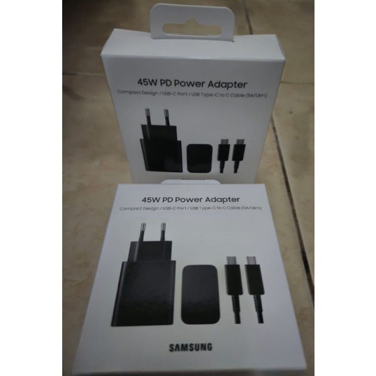 Charger HP Samsung Murah Original Super Fast Charging 2.0 45W ( Hadiah e-voucher Samsung )