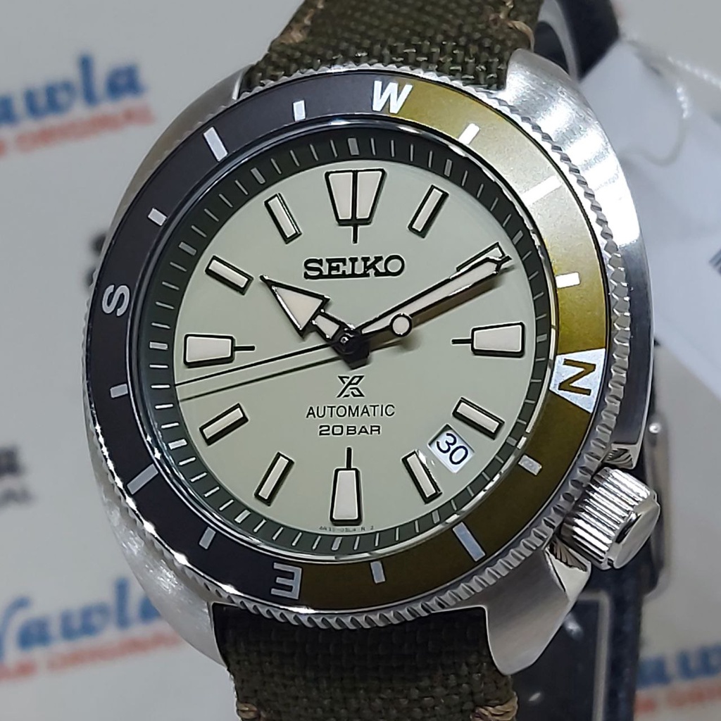 Seiko Prospex SRPG13K1 Tortoise Sapphire Green Beige - Jam Tangan Pria SRPG13