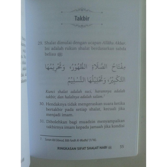 Buku Sifat Shalat Nabi Muhammad (saku) I Pustaka Arafah