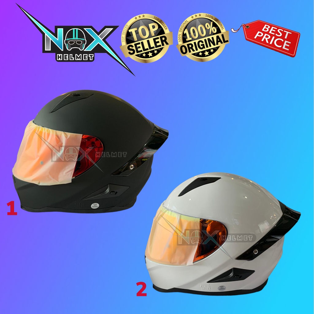 Helm SNAIL FF S1 Solid Polos Fullface (ongkir 3kg)