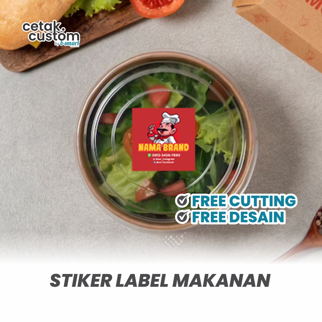 

STIKER LABEL MAKANAN (BONTAX) + CUTTING KOTAK
