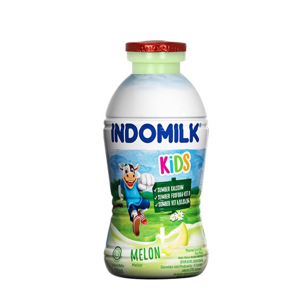 INDOMILK UHT MELON BOTOL 190 ML - SUSU