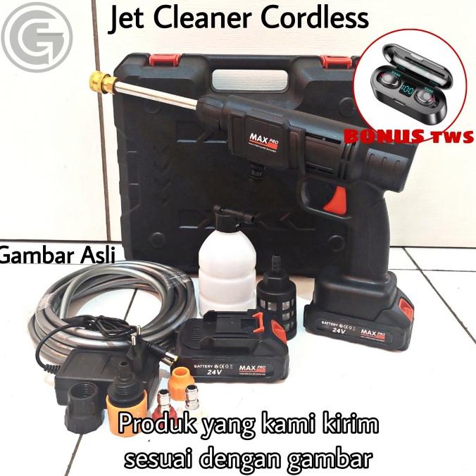 Semprotan Air Cuci Mobil Mobil / Motor Portable Baterai | Alat Steam