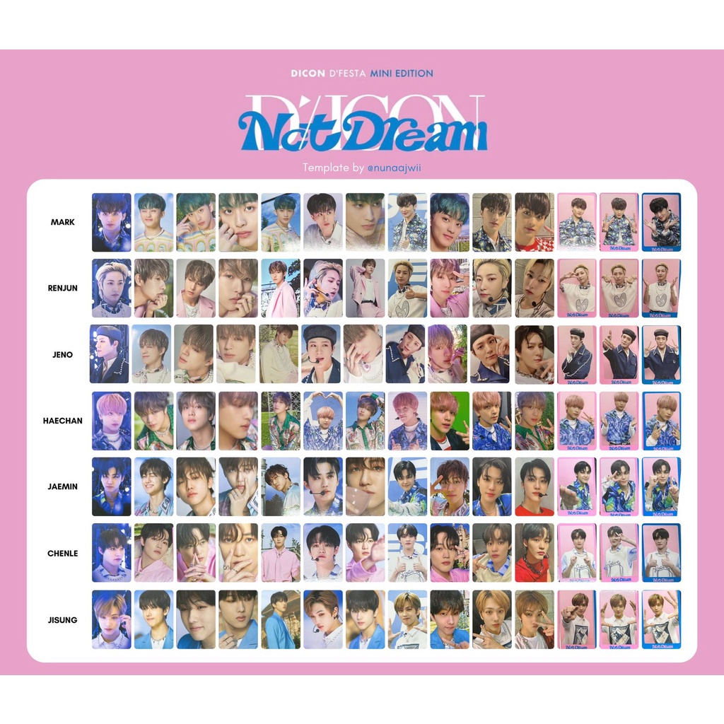 [READY STOCK OFFICIAL] Dicon D’festa Mini Edition NCT Dream Renjun Group Grup Chenle Jisung Jeno Sat