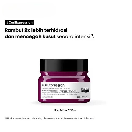 LOREAL Serie Expert Curl Expression Shampoo Hair Mask - Perawatan Pelembab Rambut Kusut Keriting Ikal