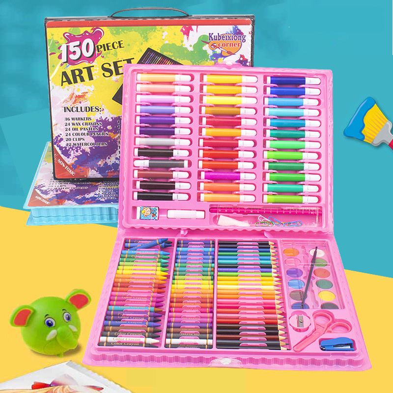 

Pensil Warna Anak Set Koper 150 Pcs Crayon Art Set Alat Mewarnai Dan Melukis Lengkap Oil Pastel