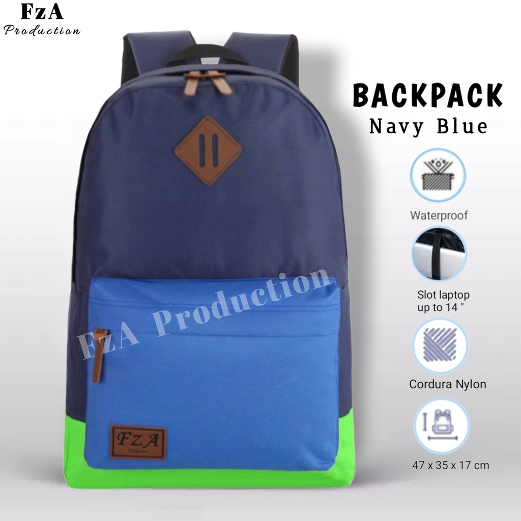 Tas Ransel Gendong Laptop Distro Sekolah Kuliah Pria Wanita Backpa ck  Murah Original FzA FREE Jam Tangan Dompet