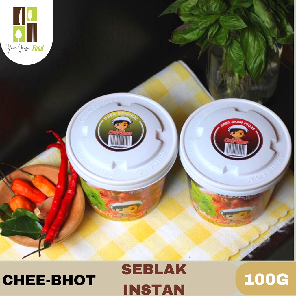 Chee-Bhot Seblak Basah Instan/ Siap Saji/ Khas Bandung Rasa Original/ Ayam Pedas 100g