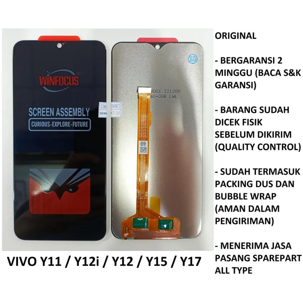 LCD FULLSET VIVO Y12 Y17 Y15 Y12I SUPER IC