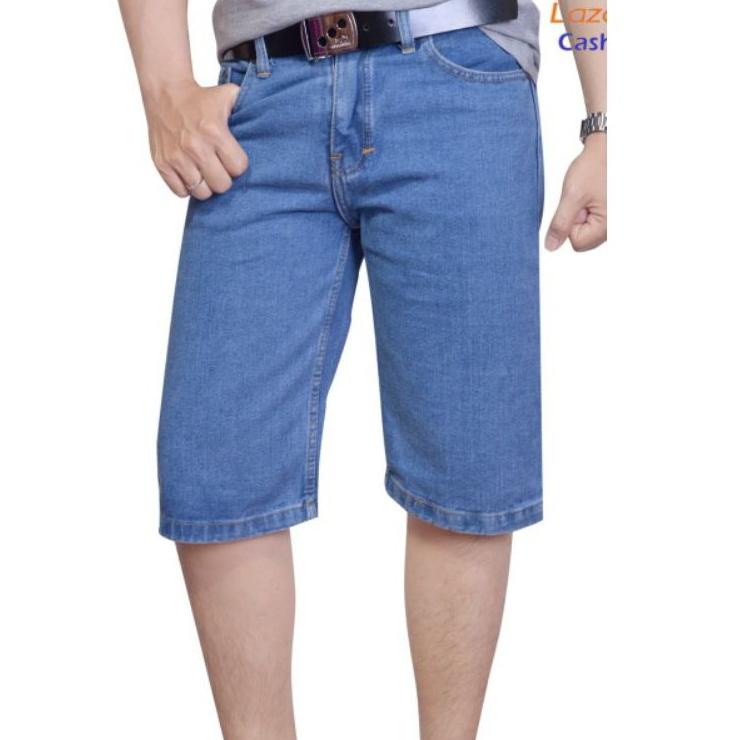 Best Feedback Celana Pendek Jeans Pria Denim Bahan Melar