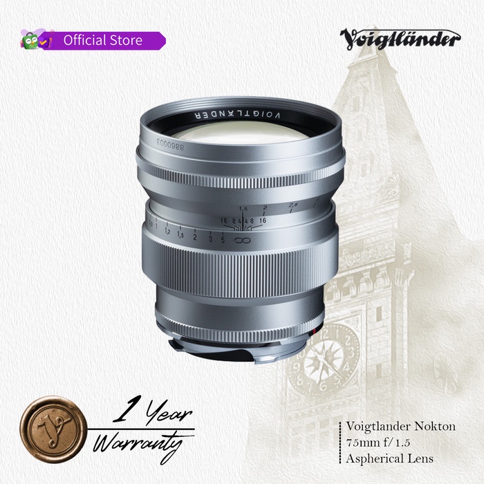 Voigtlander Lens 75mm f1.5 Aspherical Nokton for Leica M