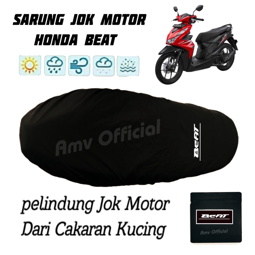 Sarung Jok Motor Vespa Nmax Aerox Pcx Vario Beat Fazzio / Cover Jok Motor Waterproof