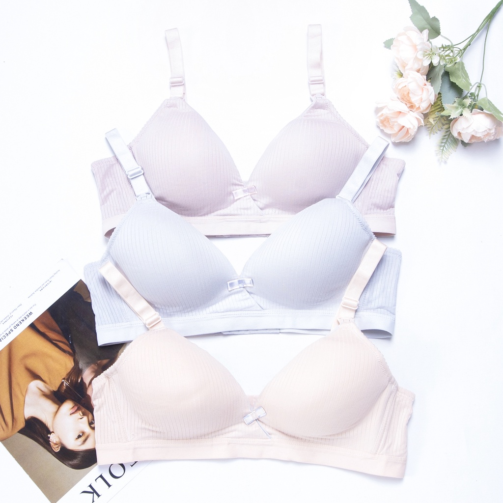 BEE - Bra Menyusui Nursing Tanpa Kawat Cup C / BH Wanita Kait 4 8900