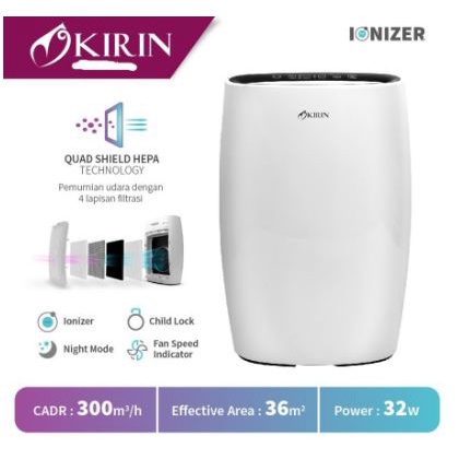 AIR PURIFIER KIRIN KAP036/PENJERNIH UDARA 36m2 garansi 1 thn