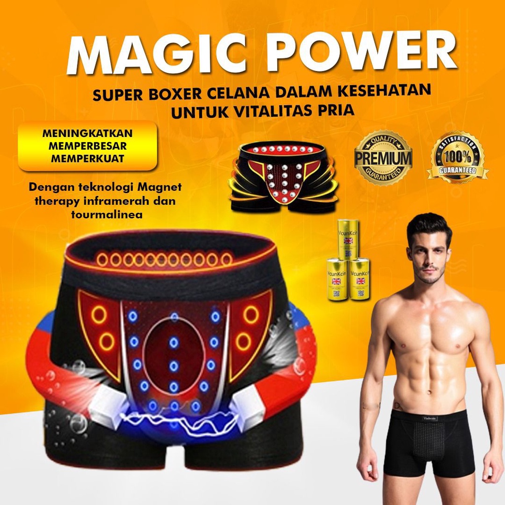 CELANA DALAM CD BOXER KESEHATAN PRIA DEWASA VINKEAIN MAGNETIC 3XL - 5XL