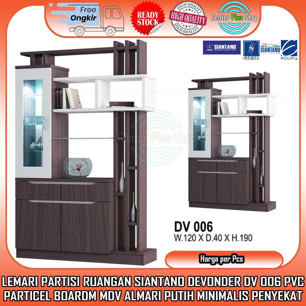 [INSTAN] DEVIDER SIANTANO DV 006 KACA LEMARI PEMBATAS PENYEKAT SEKAT PARTISI RUANGAN LIVING ROOM FUR