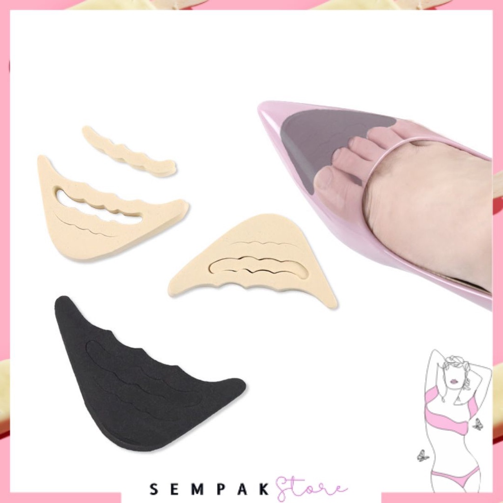 SS Busa Spons Insole Sol Alas Sepatu Kebesaran Bantalan Sepatu Pengganjal Ganjelan Sepatu Longgar Kebesaran Pelindung Jari Kaki Anti Slip Import Murah