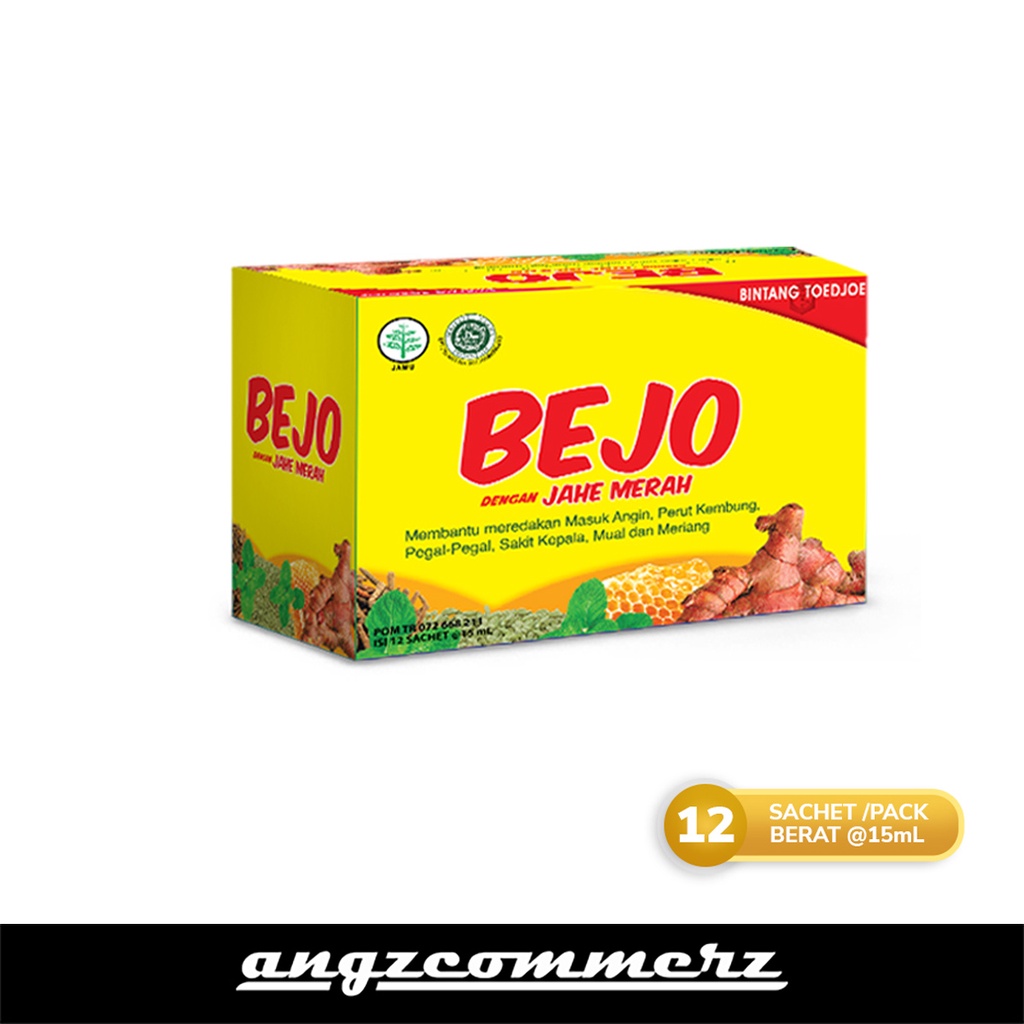 BINTANG TOEDJOE Bejo berkah jahe Merah 12 sachet