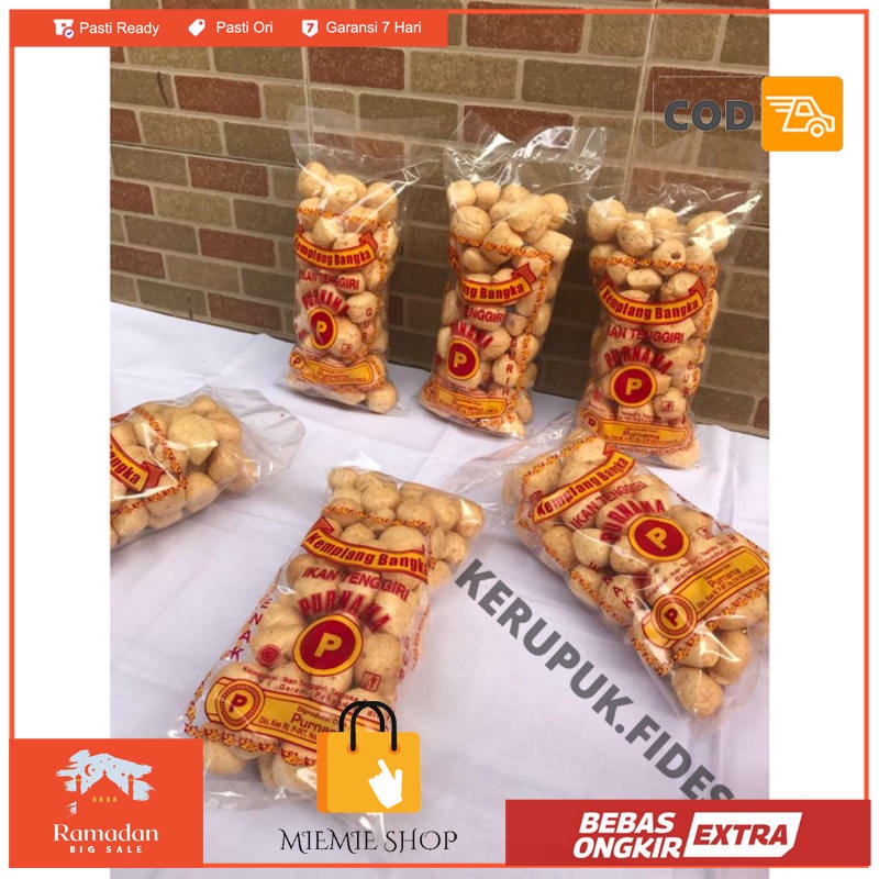 

Kerupuk Baso Bangka Ikan Tenggiri Merk Purnama - Enak Gurih Renyah!!