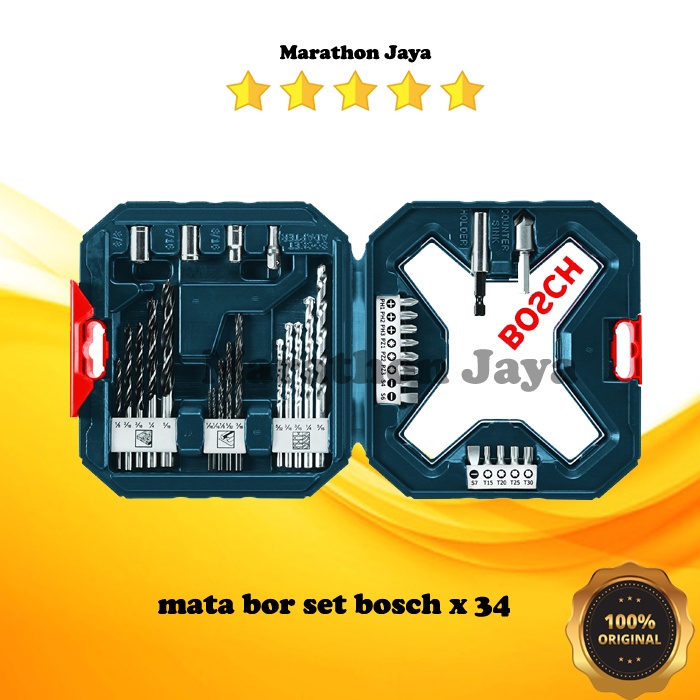 RK Mata bor set besi kayu beton KOMPLIT BOSCH terbaik
