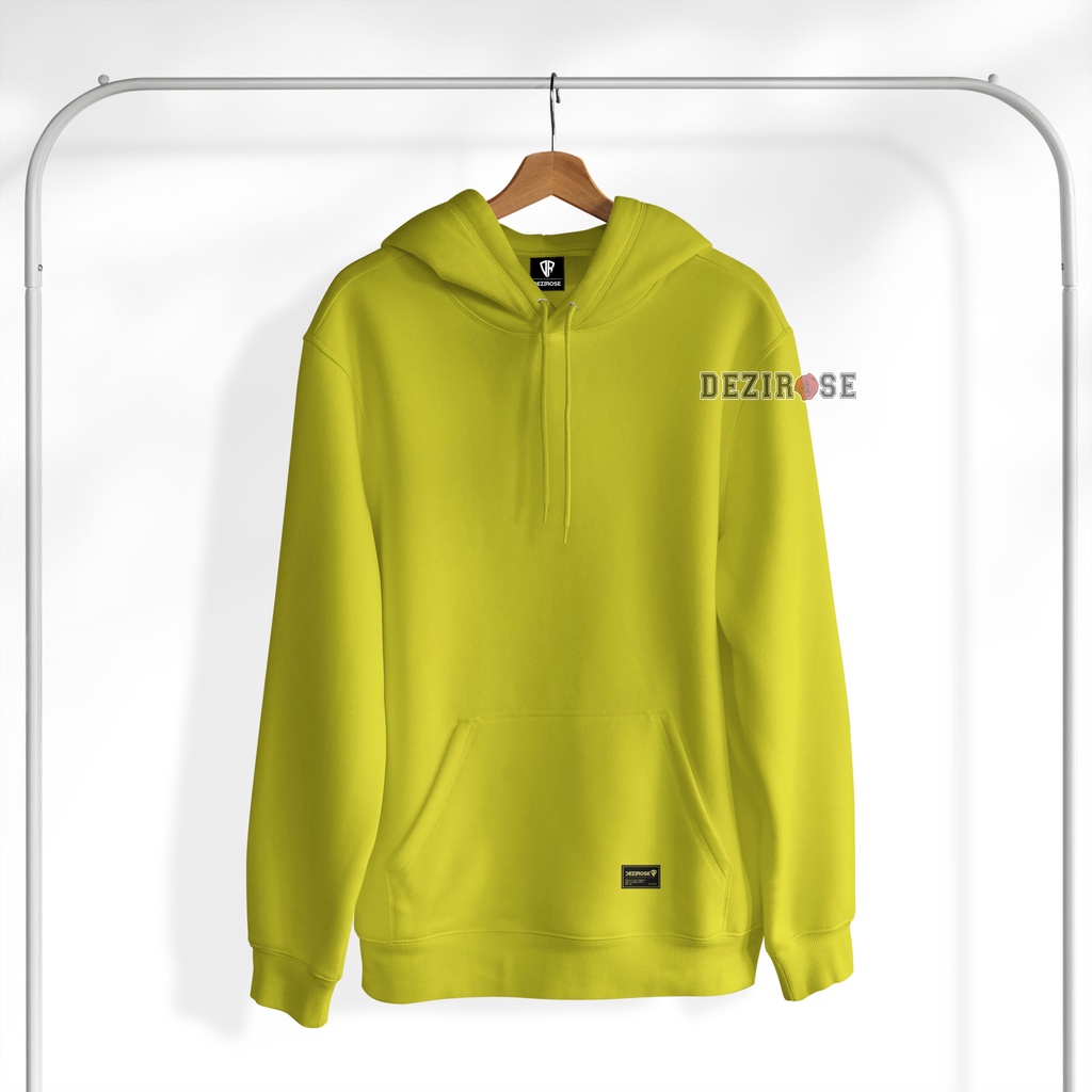 Sweater Hoodie Polos Pria Wanita Bahan Fleece Tebal Premium Size M L XL XXL