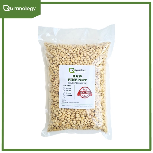 Kacang Pinus Mentah / Raw Pine Nut (1 kilogram) by Granology