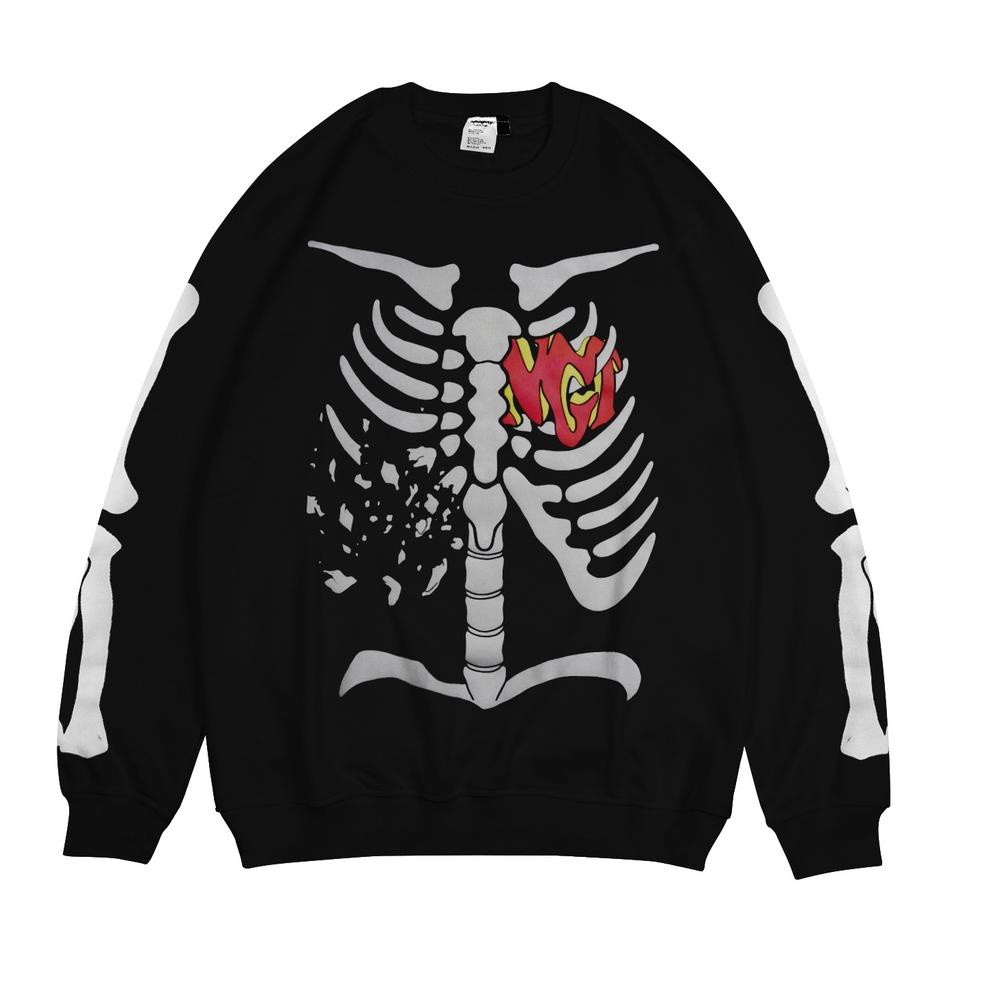 ド Naughty Badclub Black Crewneck Spooky TELAH HADIR 26S