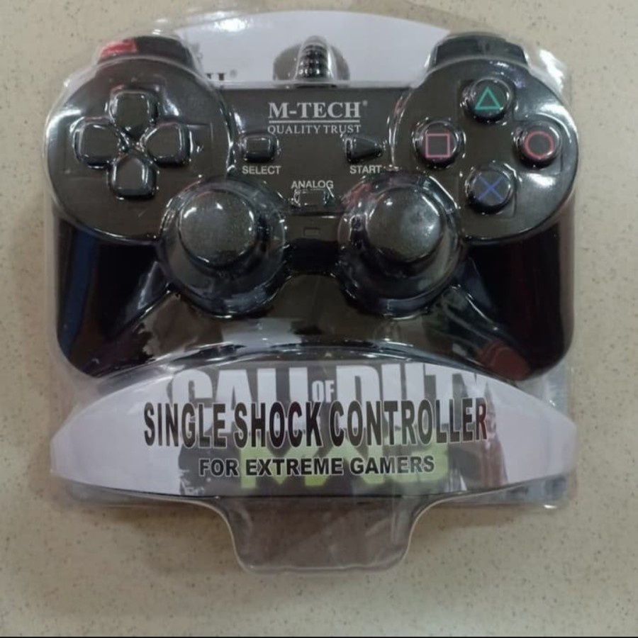 Gamepad / Joystick Single Hitam Getar USB For PC Gamer Stick PC - Hitam