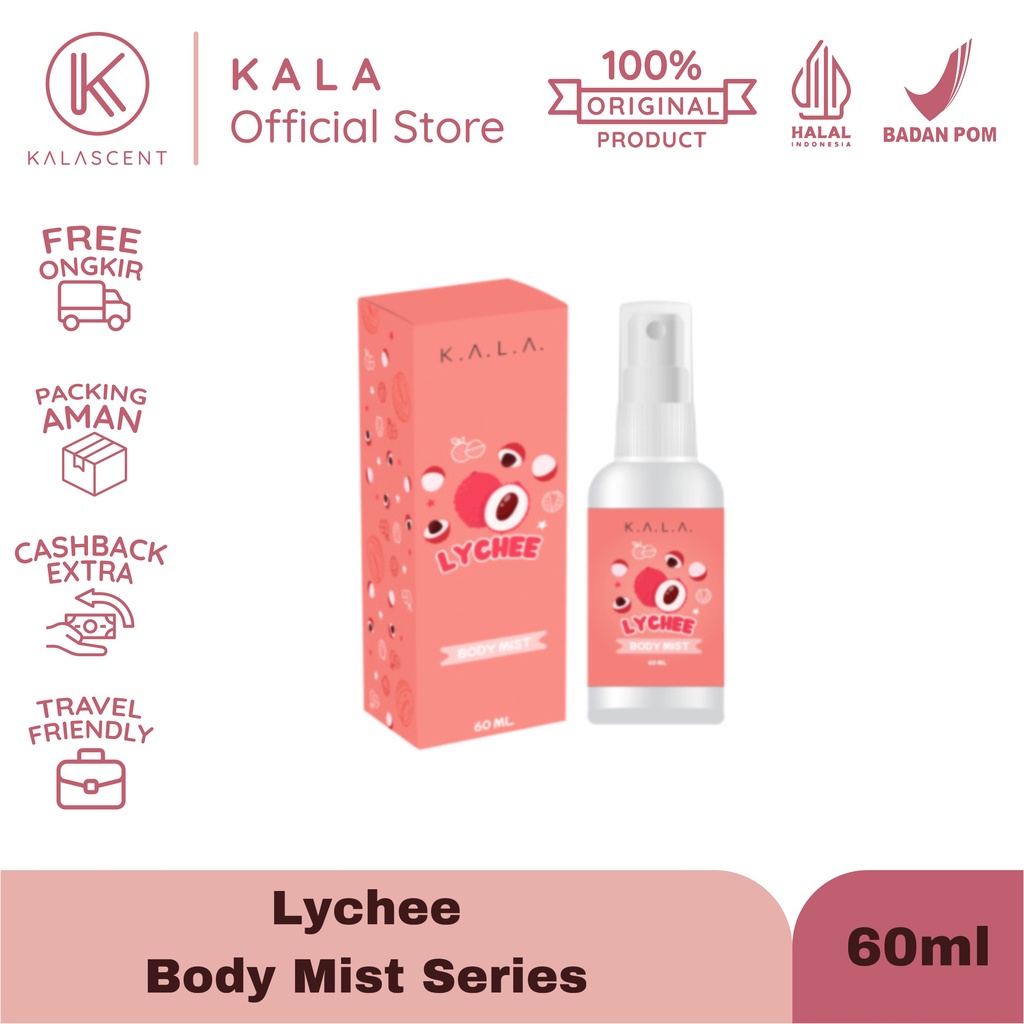 KALA Body Mist Lychee Fruity Series