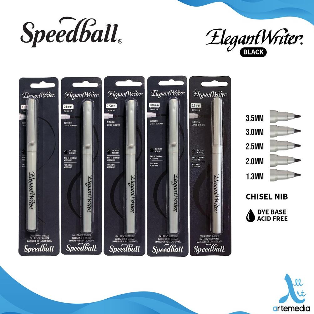 

Marker Kaligrafi Speedball Elegant Writer Black Caligraphy Pen