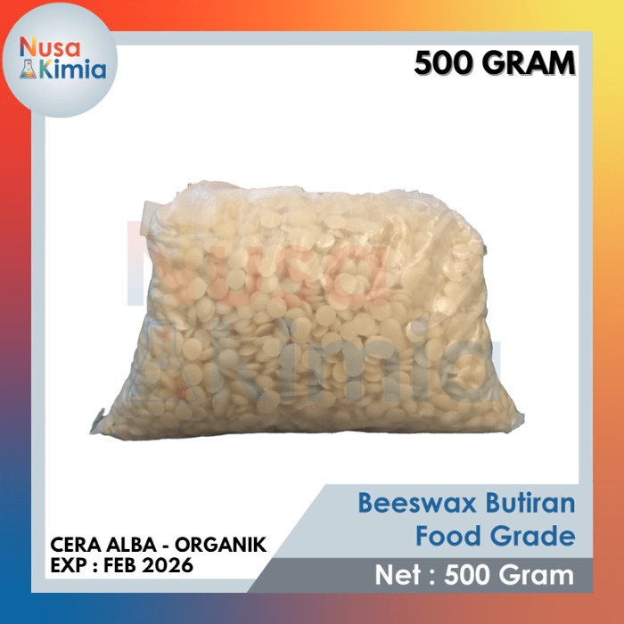 Beeswax Murni Butiran - Lilin Lebah 500 gram