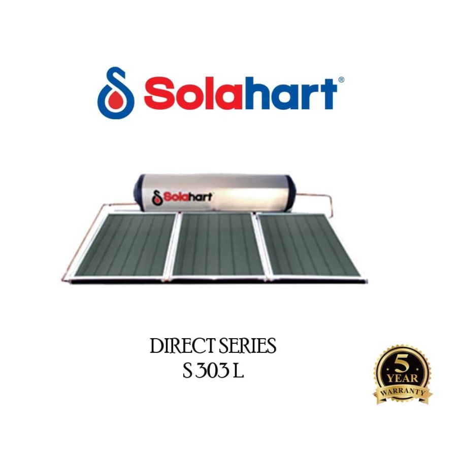 PEMANAS AIR TENAGA MATAHARI WATER HEATER SOLAHART S 303 L DIRECT