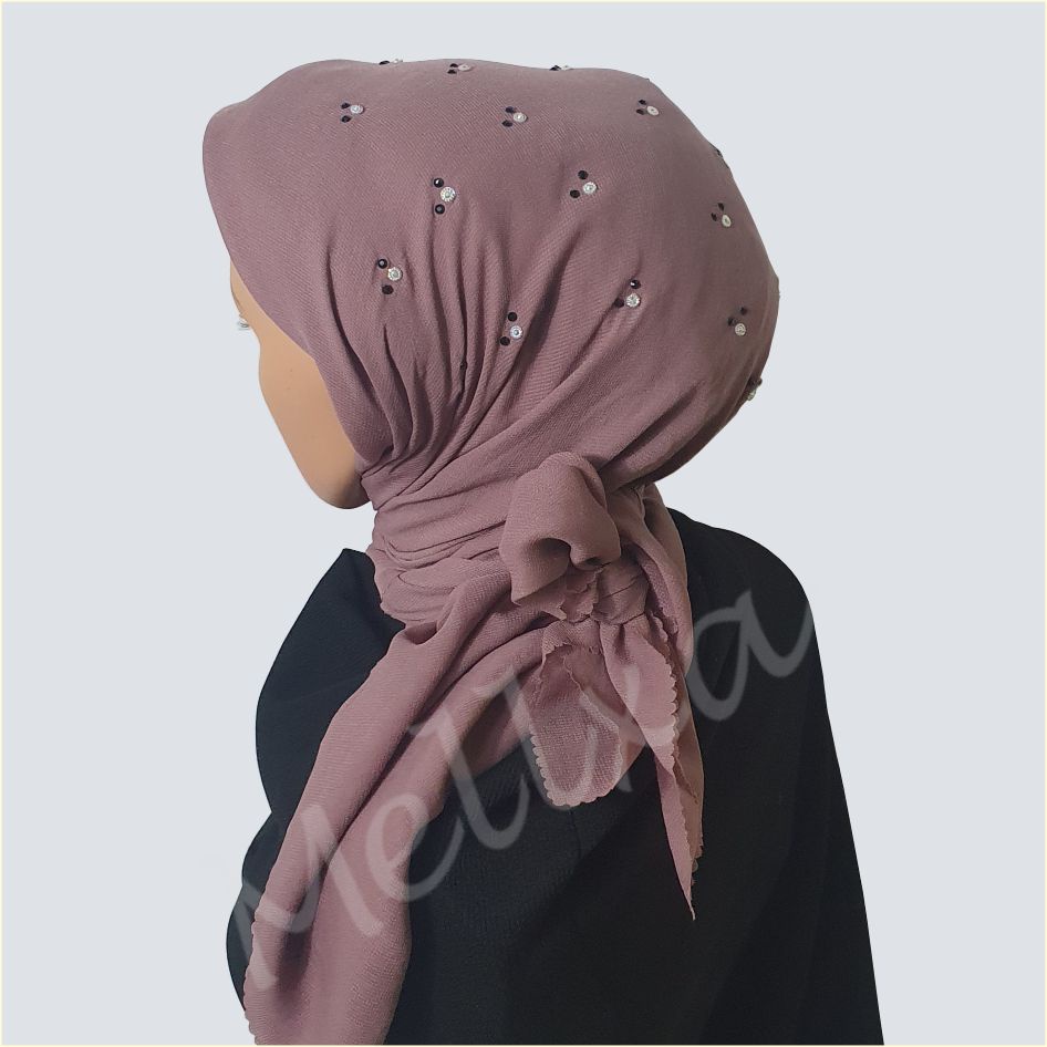 Hijab Segi Empat  kepala Miky payet jamur premium kilap