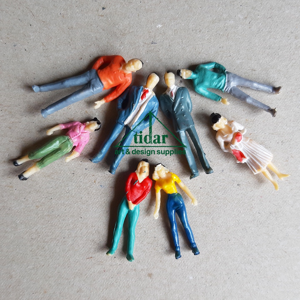 

[MR] AE - Miniatur Manusia Skala 1:50 - Figure - Maket Orang Warna Warni