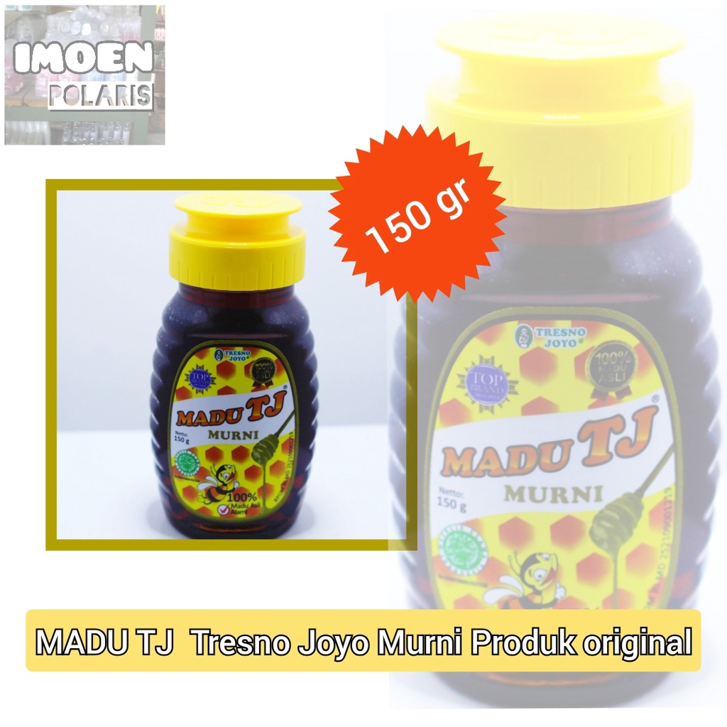 

*IMOENPOLARIS* - MADU TJ MURNI Kemasan 150 Gram Original - Madu TJ Tresno Joyo Original 150 gr - Madu Murni Langsung Minum