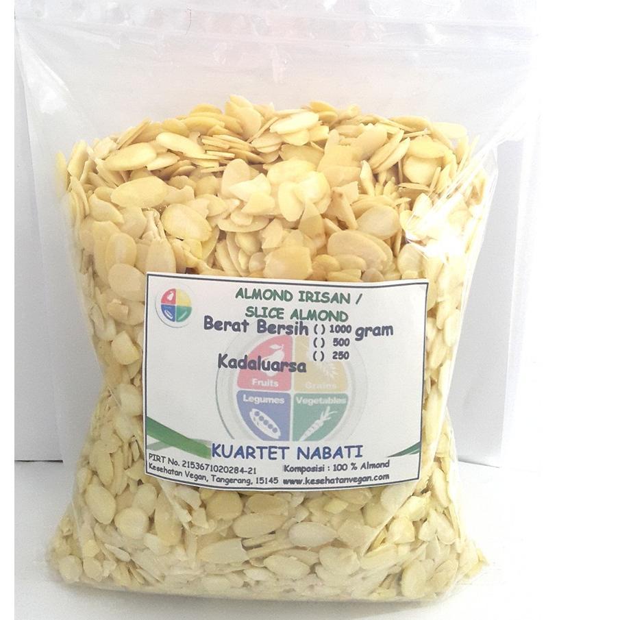 

➥ 500gr Almond Sliced / Almond Irisan Mentah/ Raw ✵