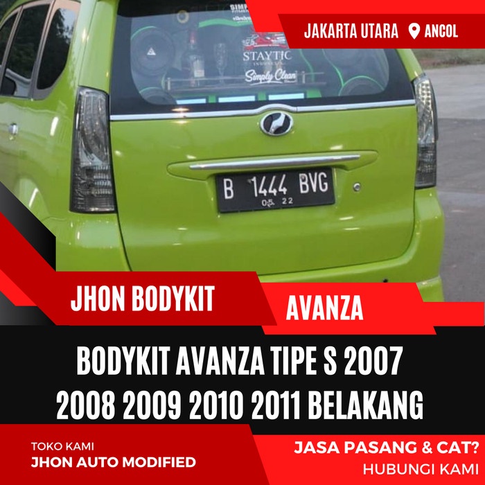 BODYKIT AVANZA TIPE S 2007 2008 2009 2010 2011 BELAKANG