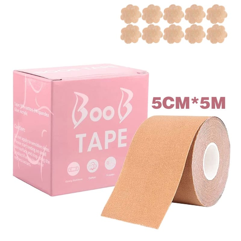 BOOB TAPE / NIPPLE SILICON / NIPPLE NON WOVEN Bra Tape / Booby Bra Tape Body Push Up Bra Tempel / Bo