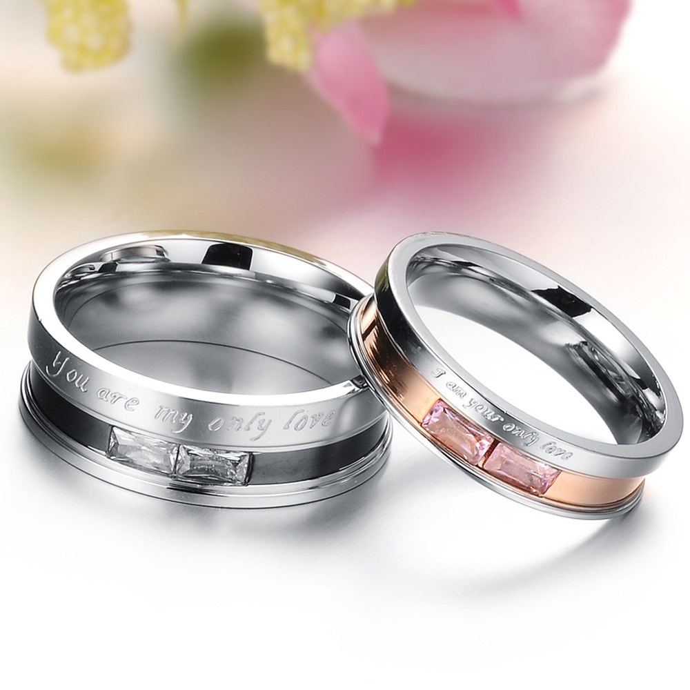 cincin pernikahan couple titanium asli