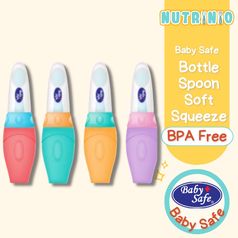 Baby Safe Bottle Spoon Soft Squeeze
