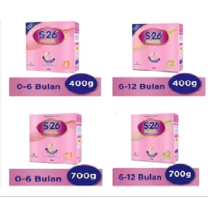 S26 Promil Reguler tahap 1 dan 2 (400gram/700gram)