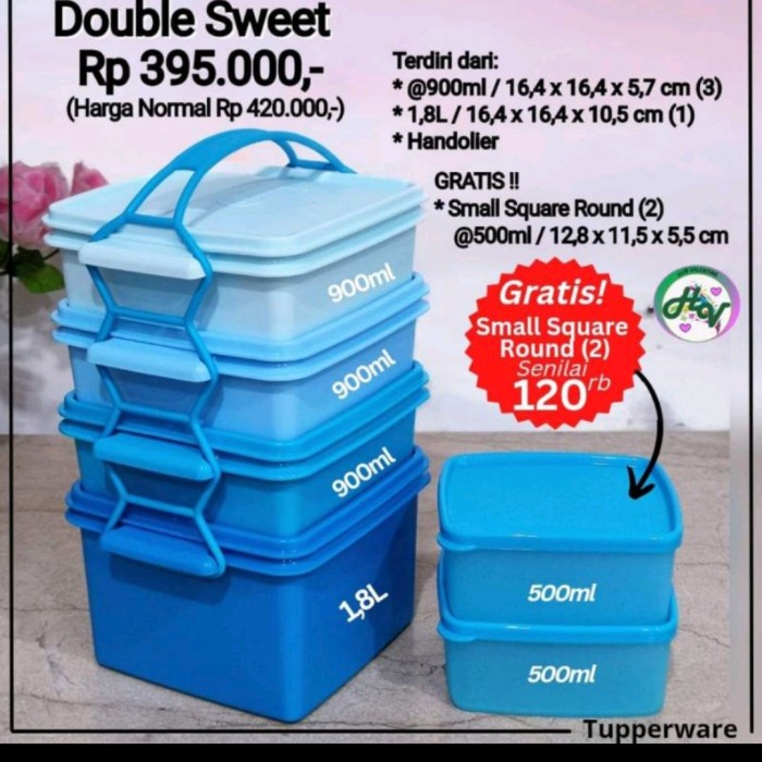 Rantang Rantang Tupperware Double Sweet Promo